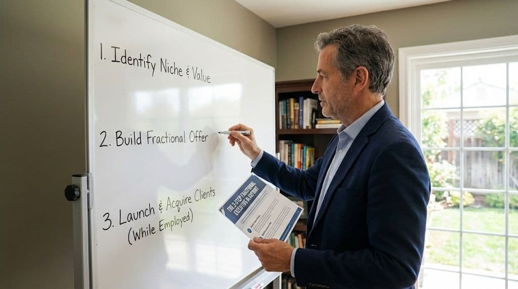 The 3-Step Fractional Executive Blueprint: From W-2 Dependency to Multiple High-Value Clients